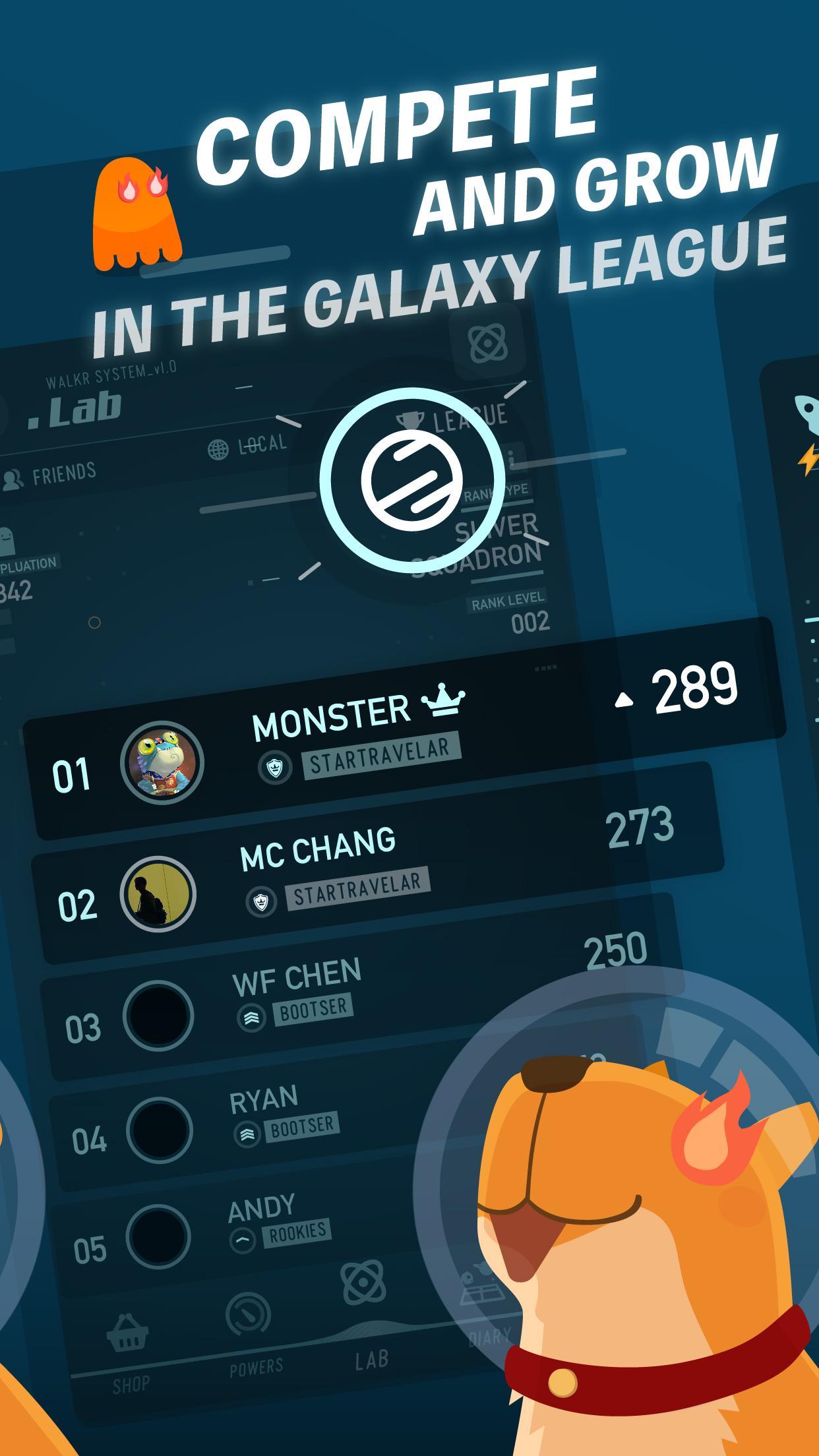 Walkr: Fitness Space Adventure Game Screenshot