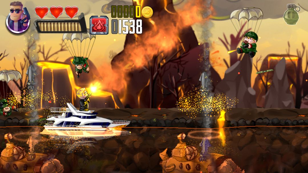 Screenshot of Ramboat - Offline Action Game