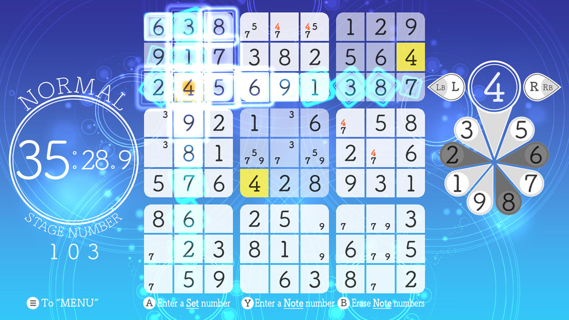 Cuplikan Layar Game Sudoku Relax