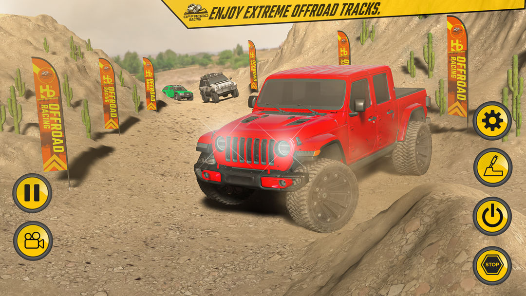 진흙 트럭 경주 게임 게임 스크린 샷