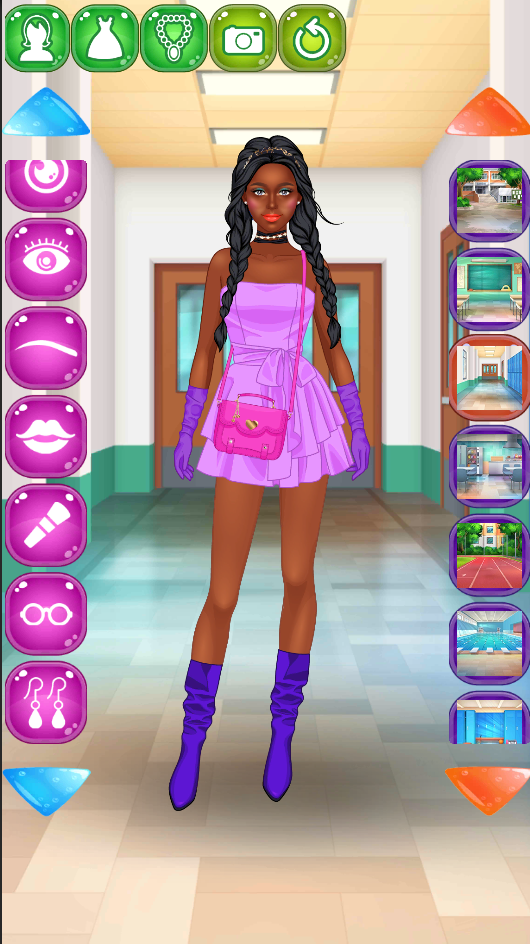 Screenshot of School girl Dress up