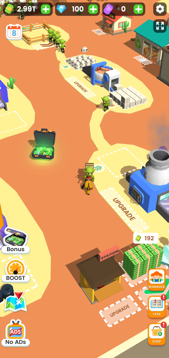 Miner Empire: Idle Mining Inc Game Screenshot