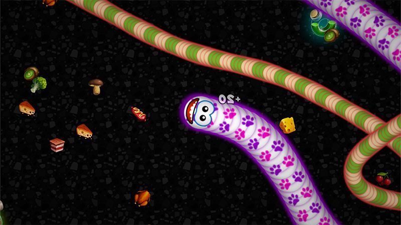 Screenshot of Worm Snake Slither Zone 2020
