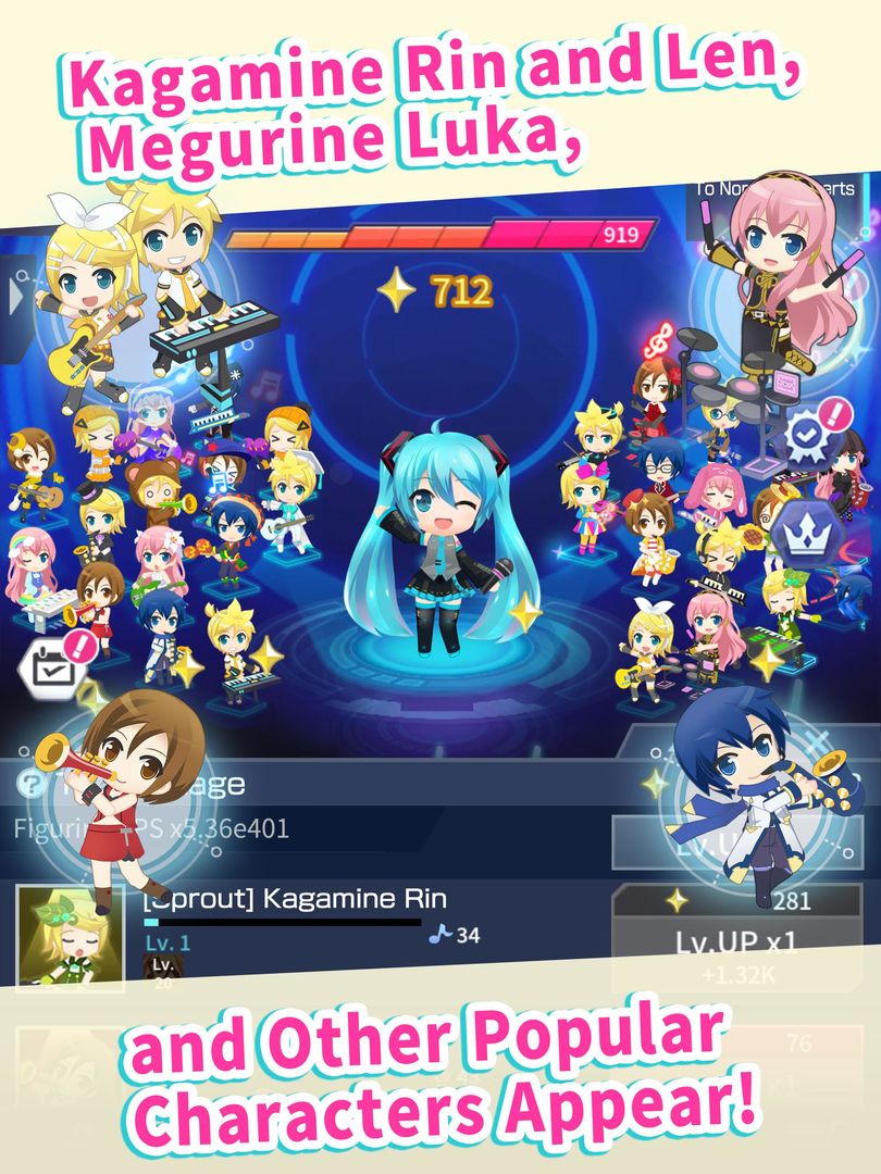 Hatsune Miku - Tap Wonder screenshot game