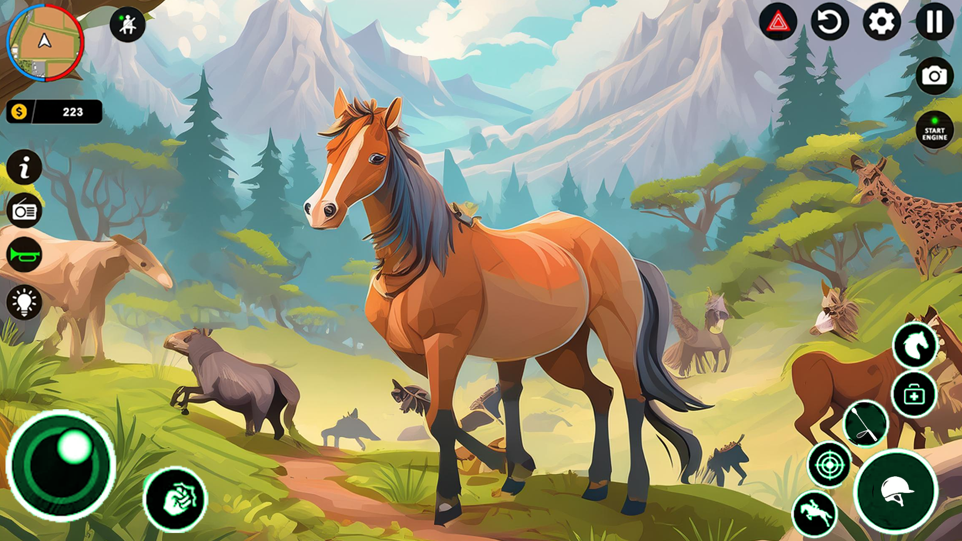 Equestrian Wild Horse Riding Game Screenshot