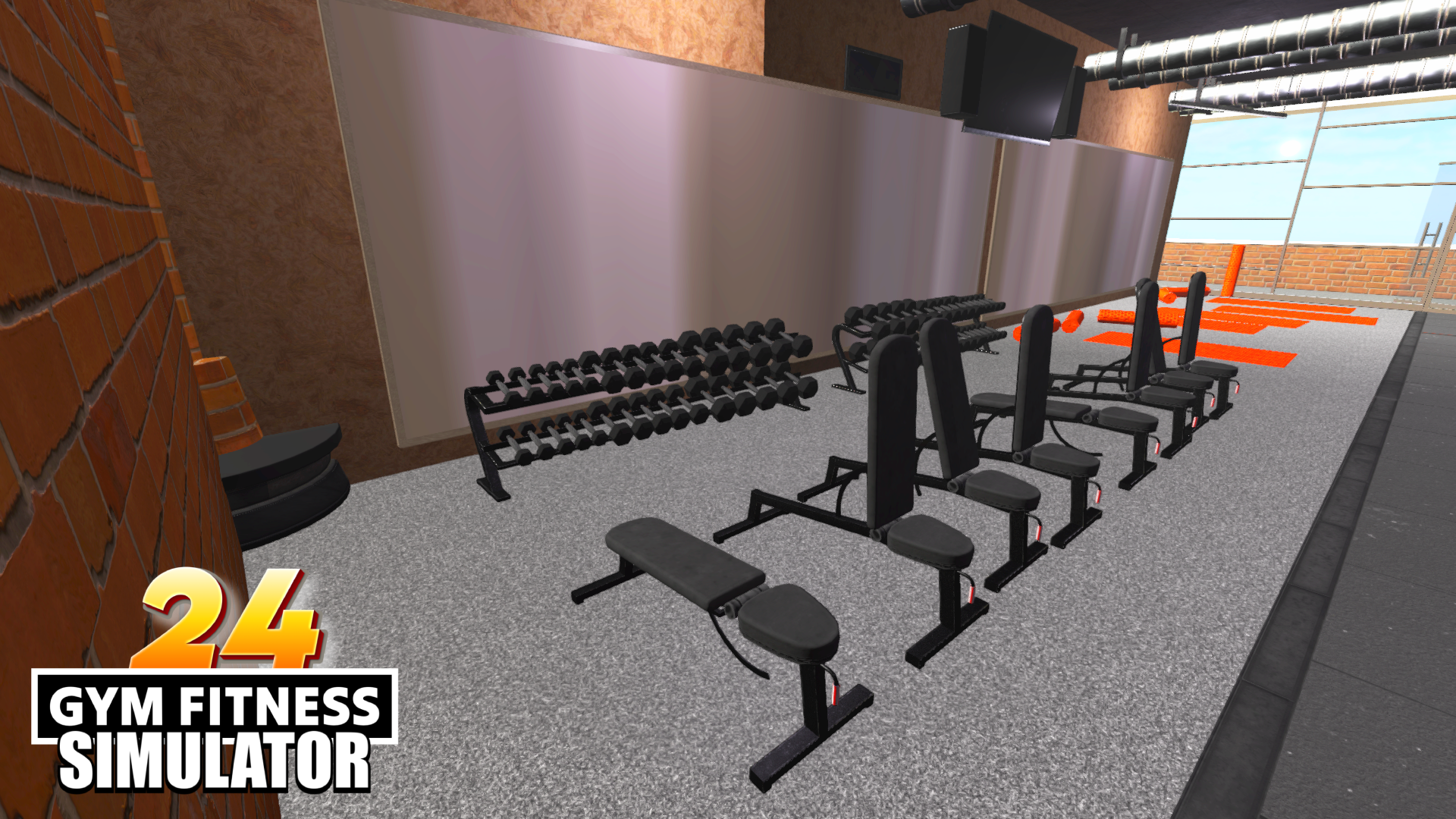 Gym Fitness Simulator 24 Game Screenshot