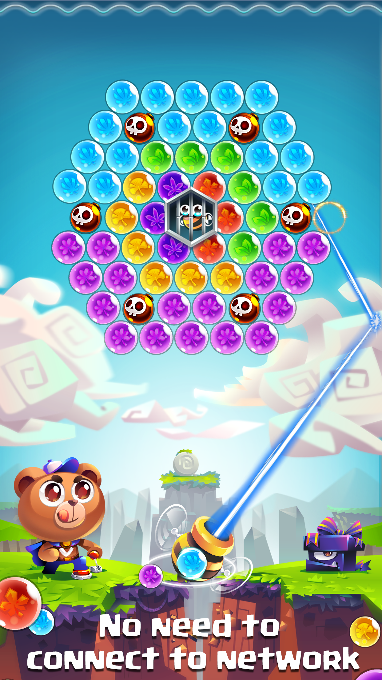 Cuplikan Layar Game Bubble Shooter Saga