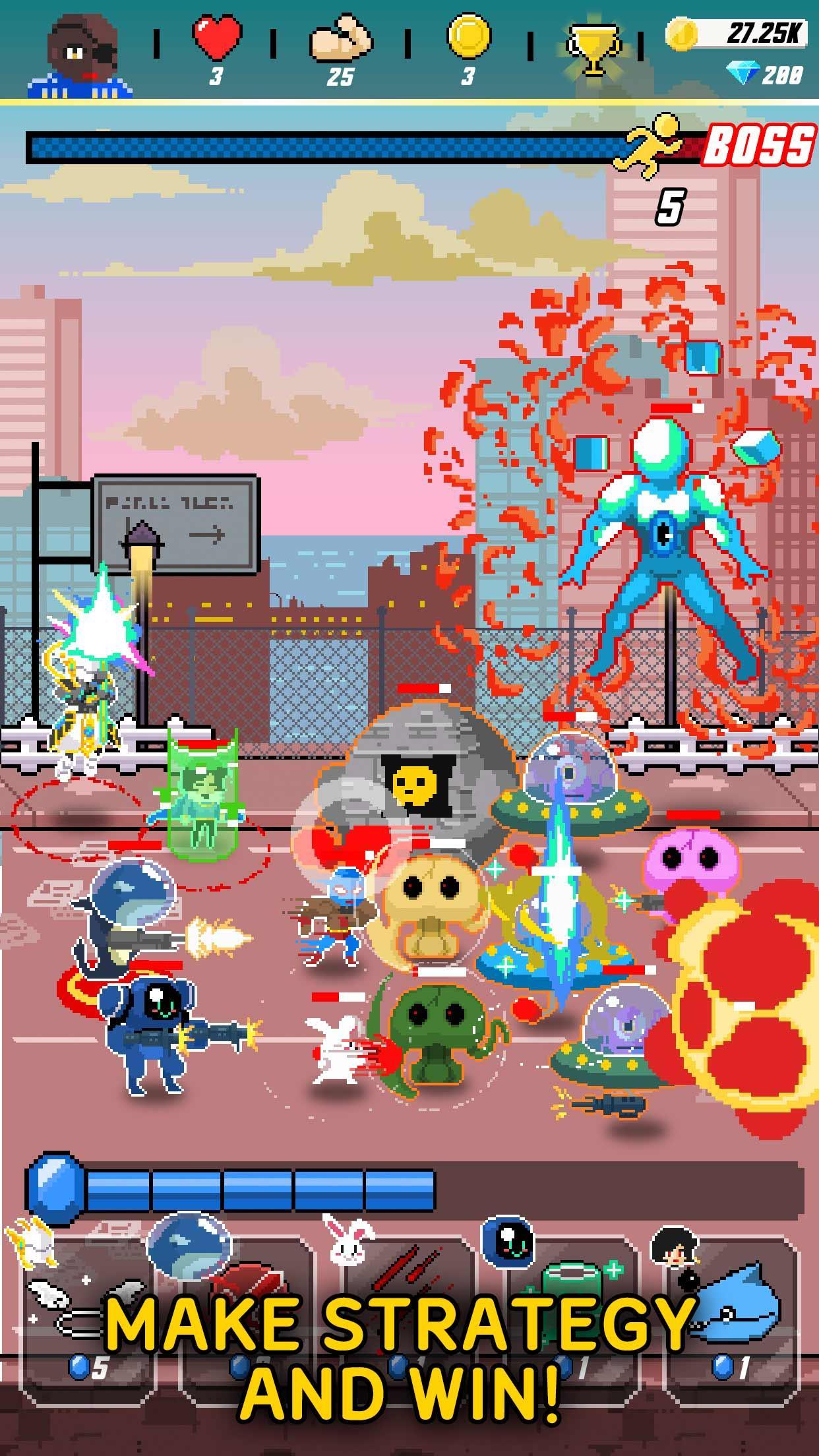 Cuplikan Layar Game Retro Rangers