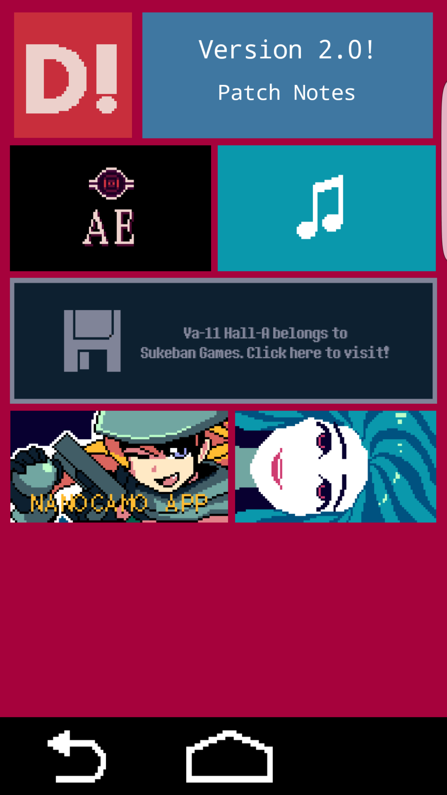 Скриншот игры /u/nited Va-11 Hall-a