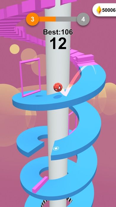 Jump Ball-Bounce On Tower Tile 게임 스크린 샷