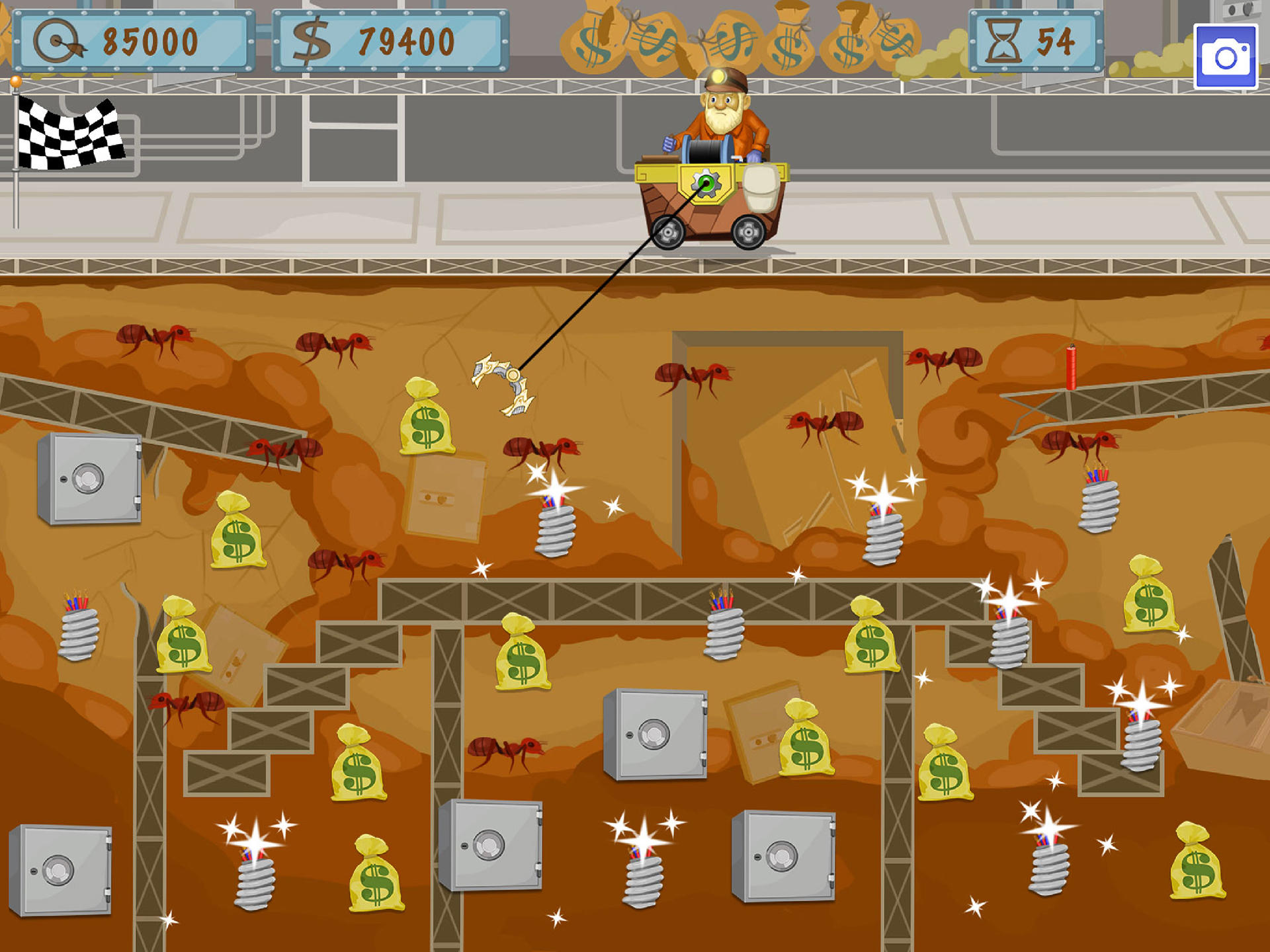 Gold Miner World Tour Game Screenshot