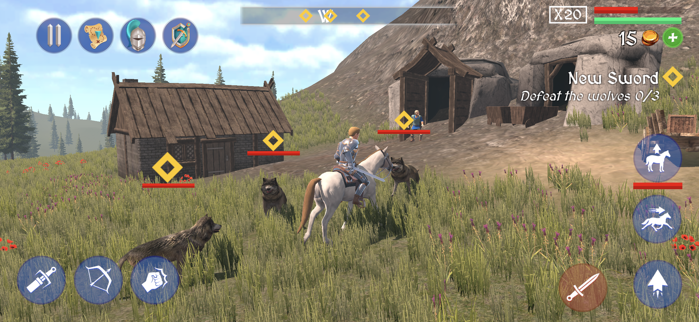 Screenshot of Knight RPG - Knight Simulator