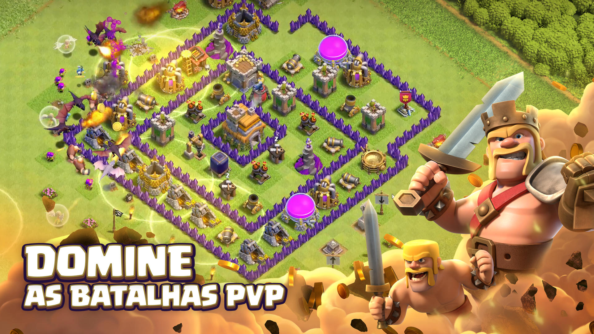 Captura de Tela do Jogo Clash of Clans