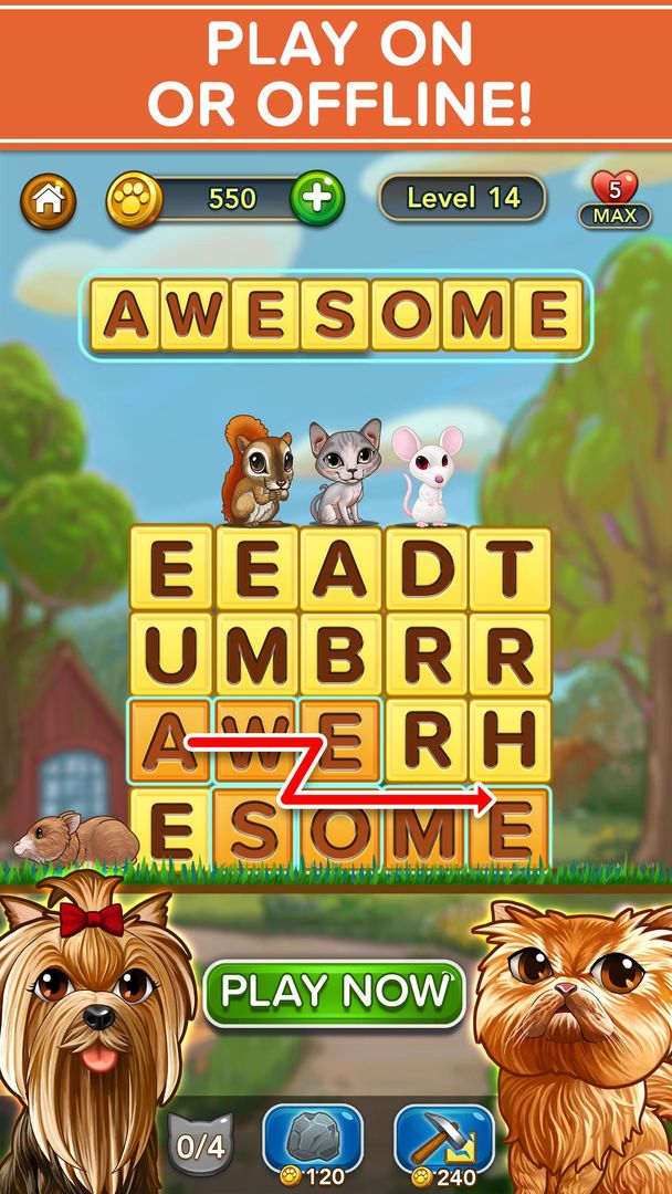 WORD PETS - FREE WORD GAMES! screenshot game