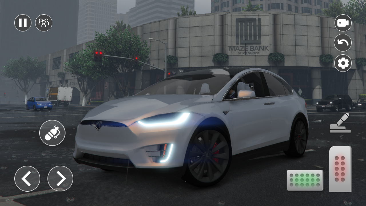 Car Stunts Tesla X Simulator ภาพหน้าจอเกม