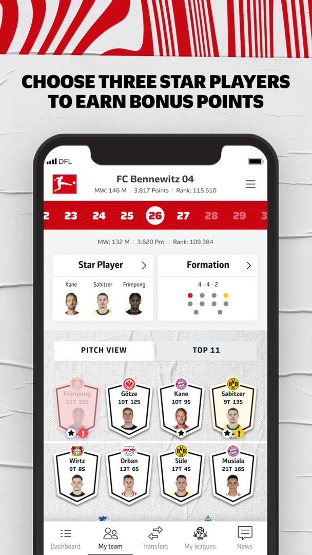 Bundesliga Fantasy Manager screenshot game