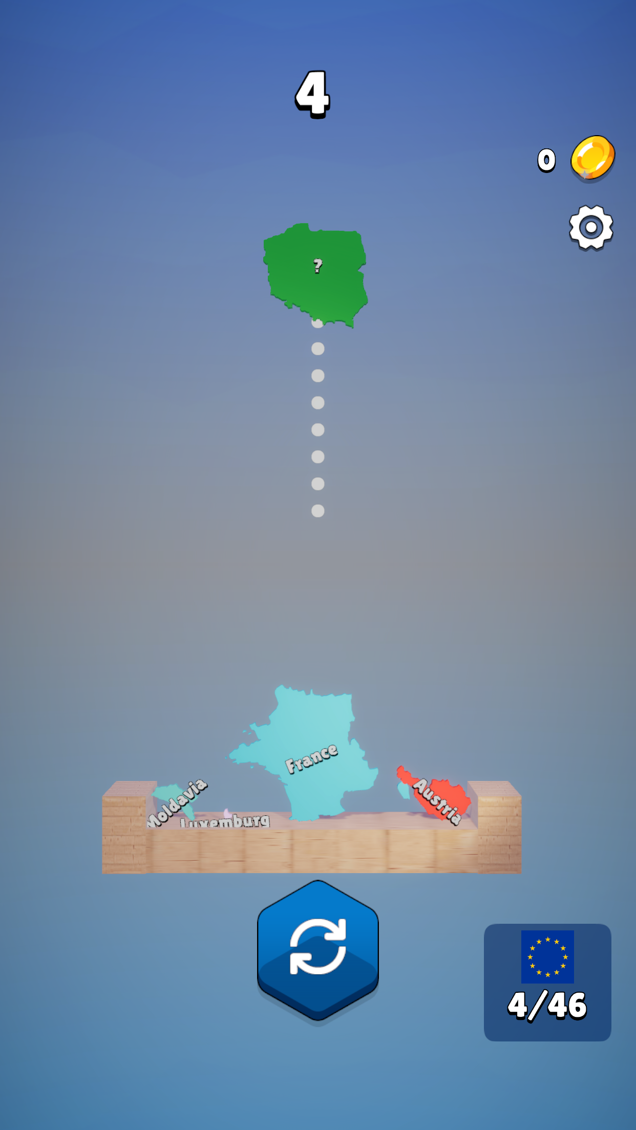 Скриншот игры EUROPE MAP STACK