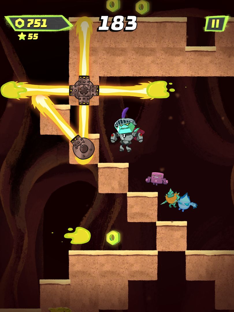 Ben 10 - Super Slime Ben: Pendakian Tanpa Akhir screenshot game