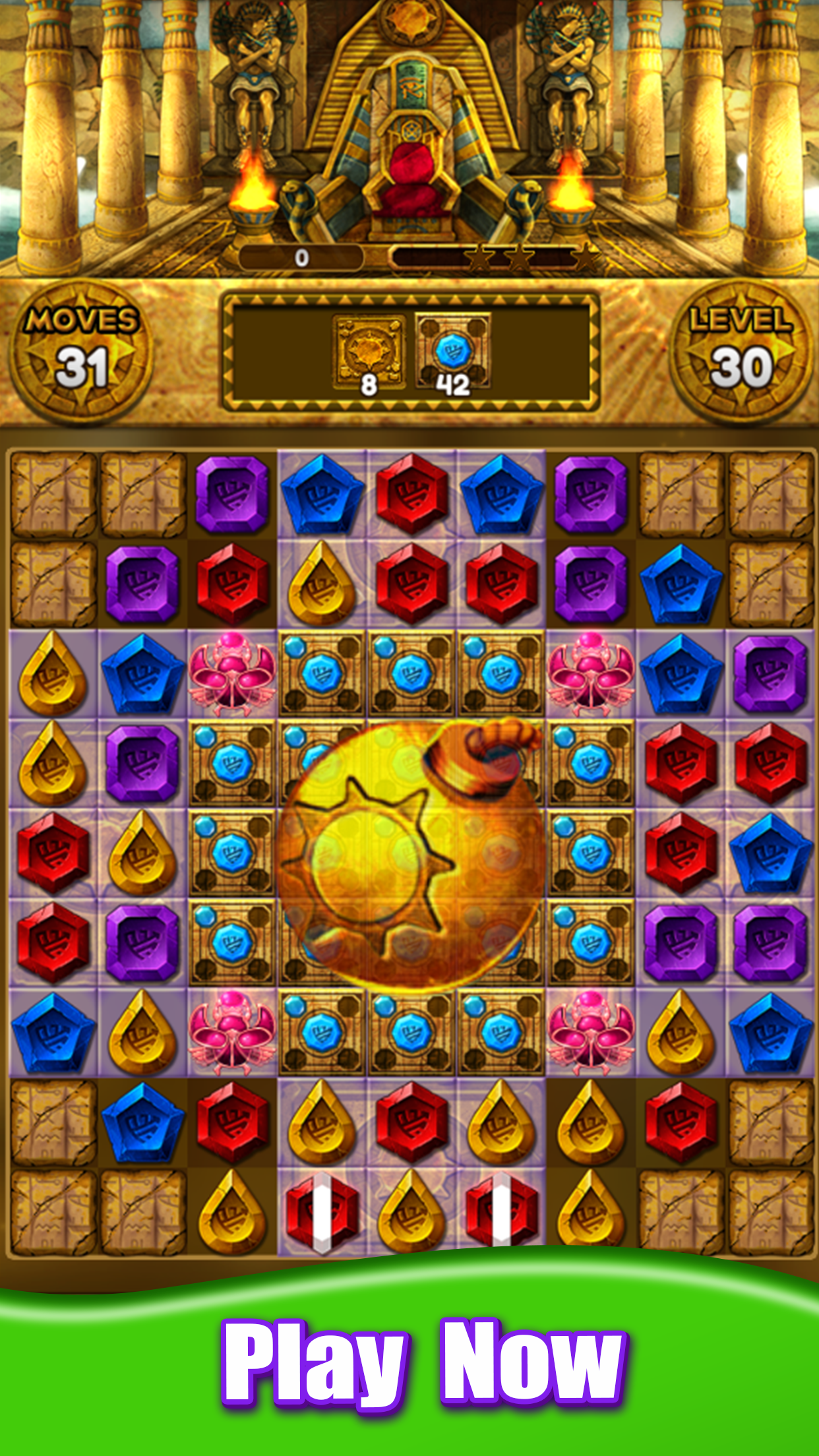 Jewel Queen: Puzzle & Magic Game Screenshot