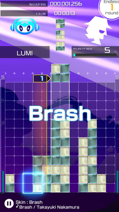 LUMINES PUZZLE AND MUSIC 게임 스크린샷