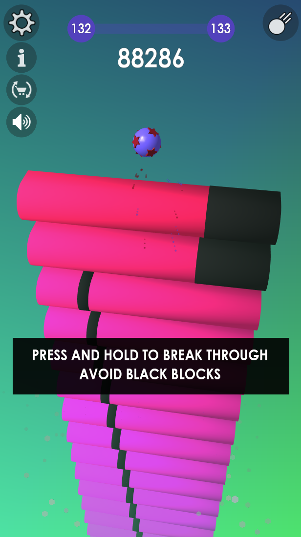 Ball: Blast colorful bricks 3d ゲームのスクリーンショット