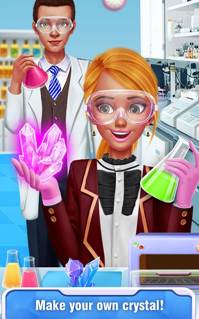 High School Science Girl Salon 게임 스크린 샷