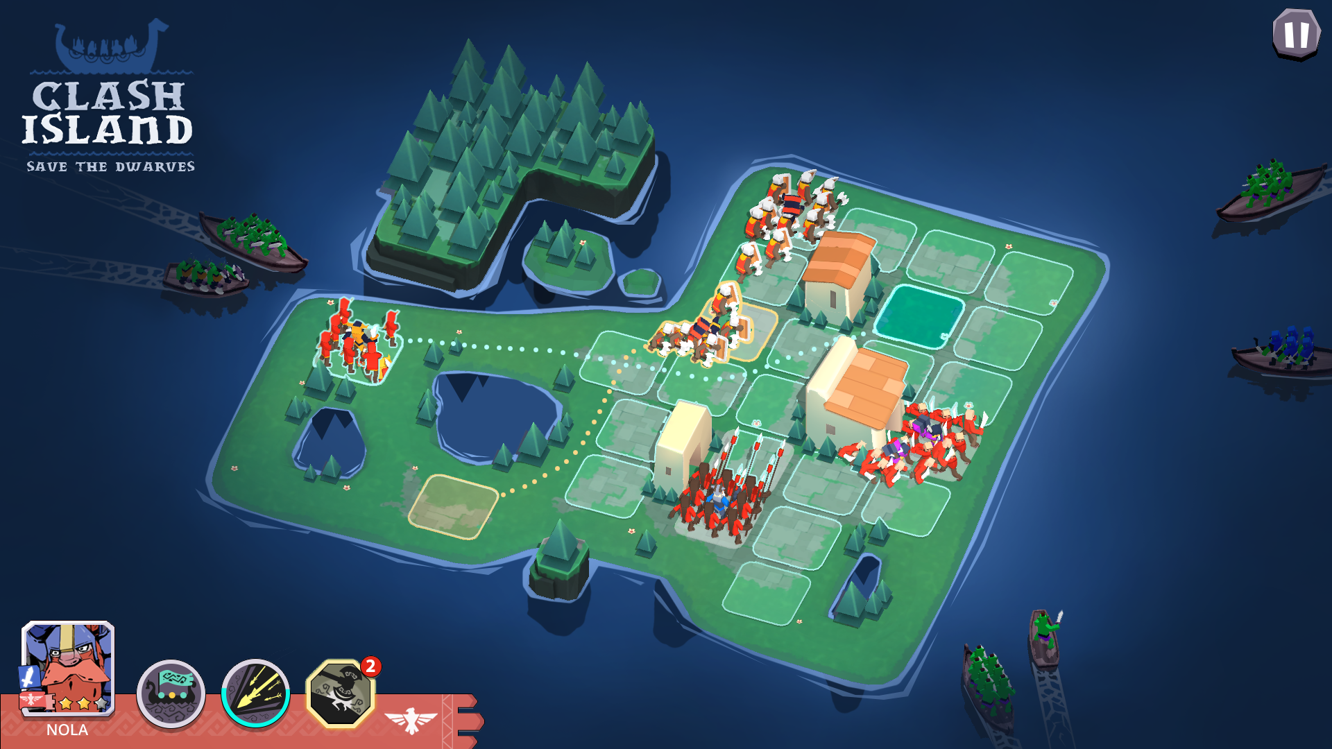 Clash Island: Save the Dwarves screenshot game