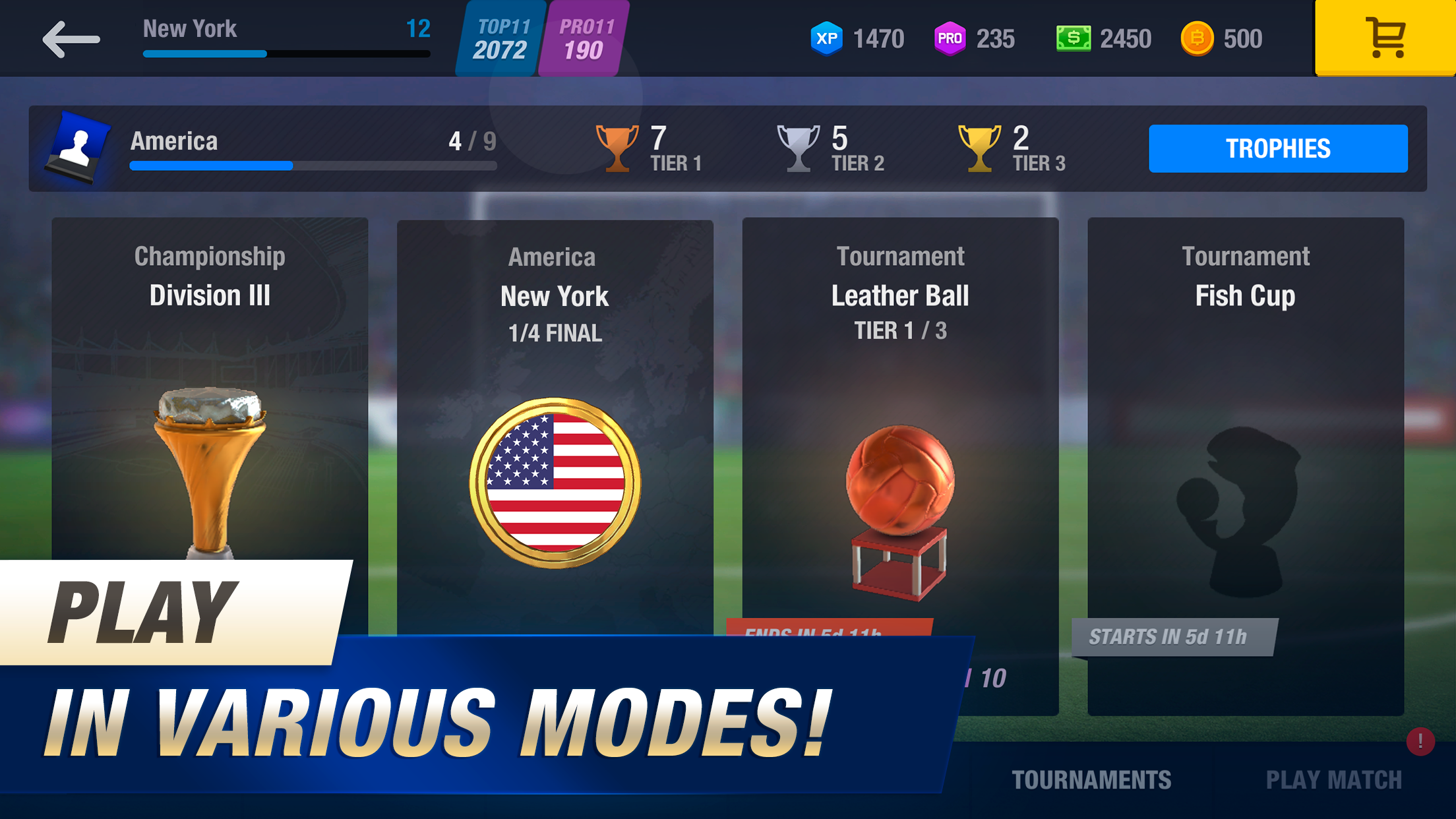 11x11: Soccer Club Manager Game Screenshot