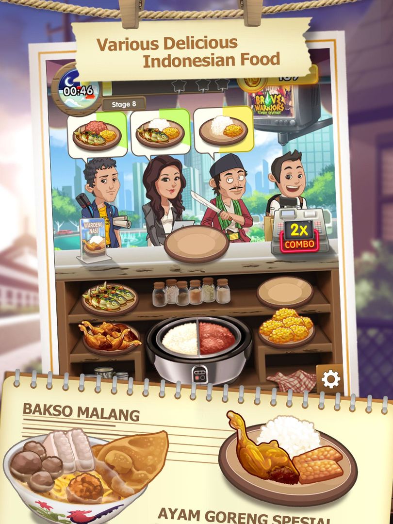 Warung Chain: Go Food Express 게임 스크린 샷
