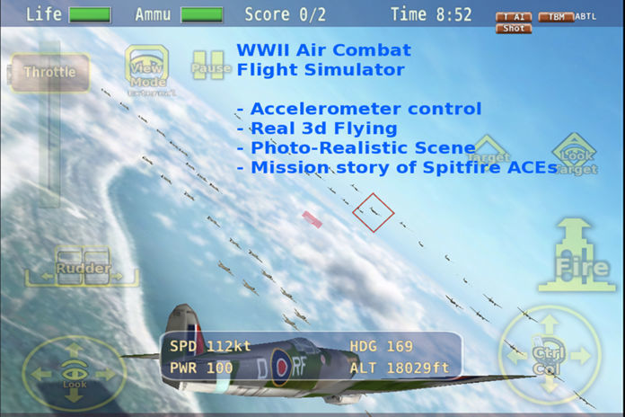 Warbirds Spitfire (lite) 게임 스크린 샷