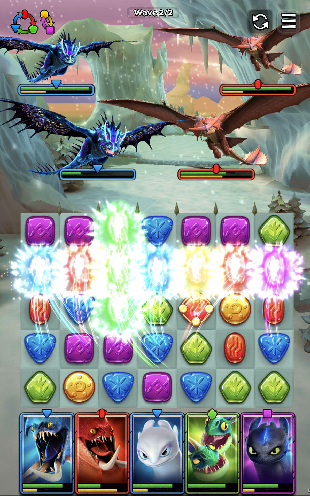 Cuplikan Layar Game Dragons: Titan Uprising