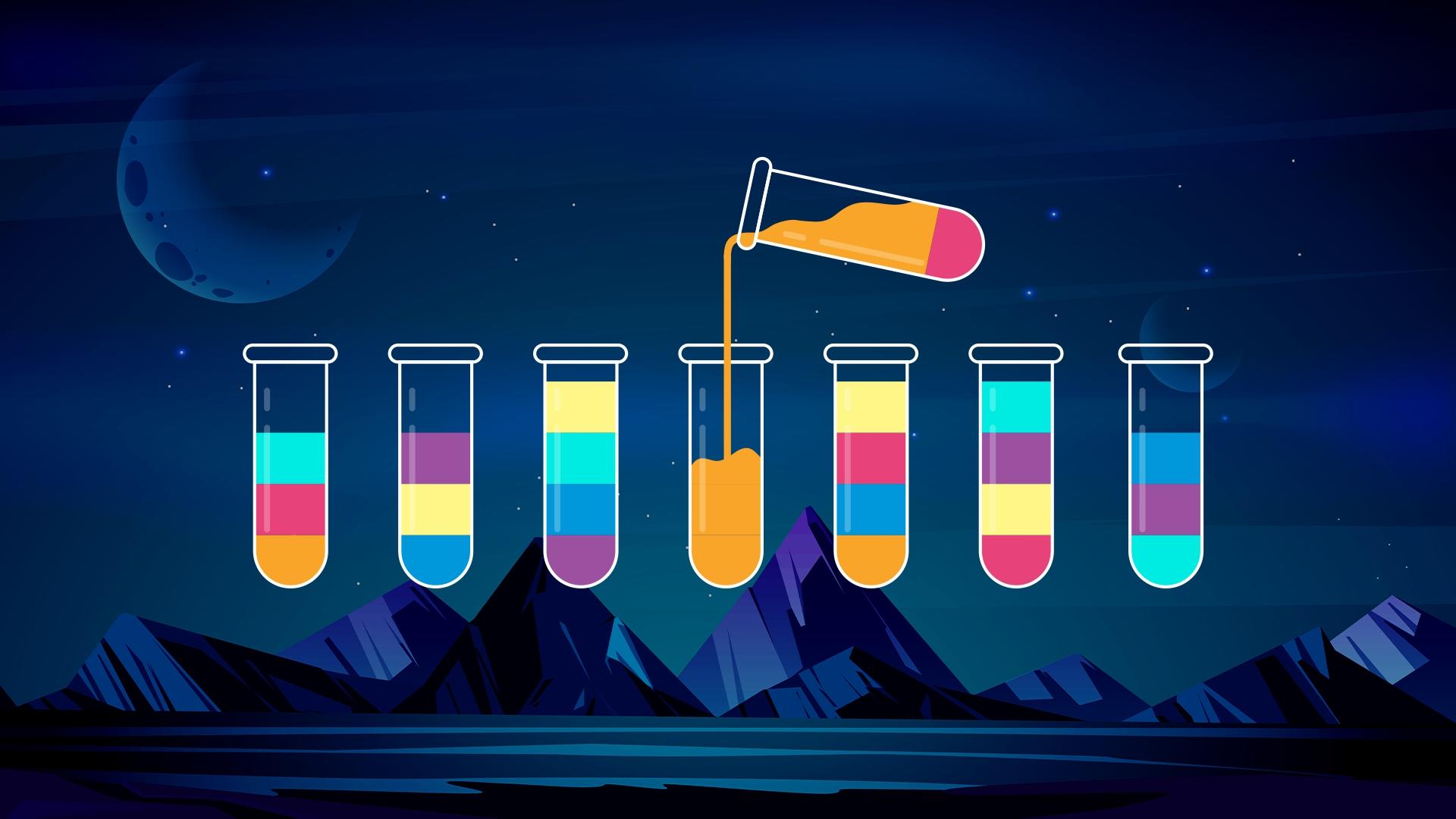 Aquafy Water Color Sort Game Game Screenshot