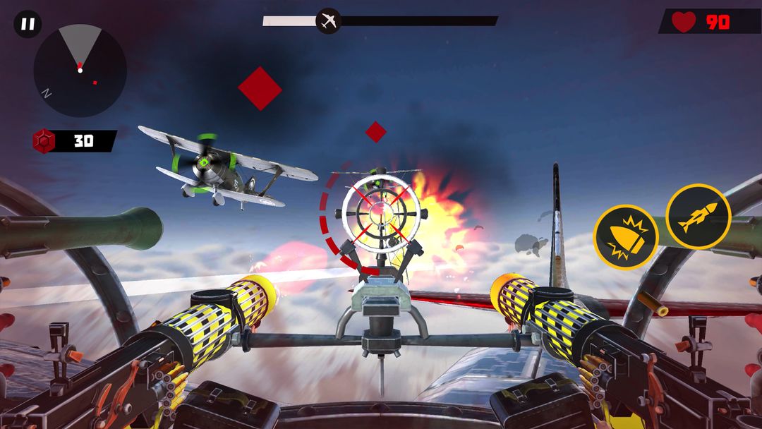 Screenshot of Gunner War - Air combat Sky