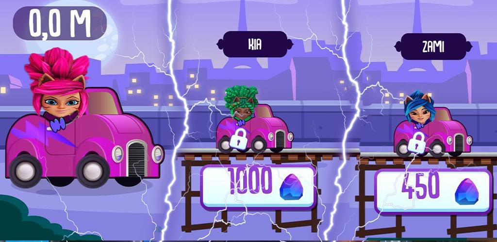 Kitti Katz Super Cats Car game screenshot