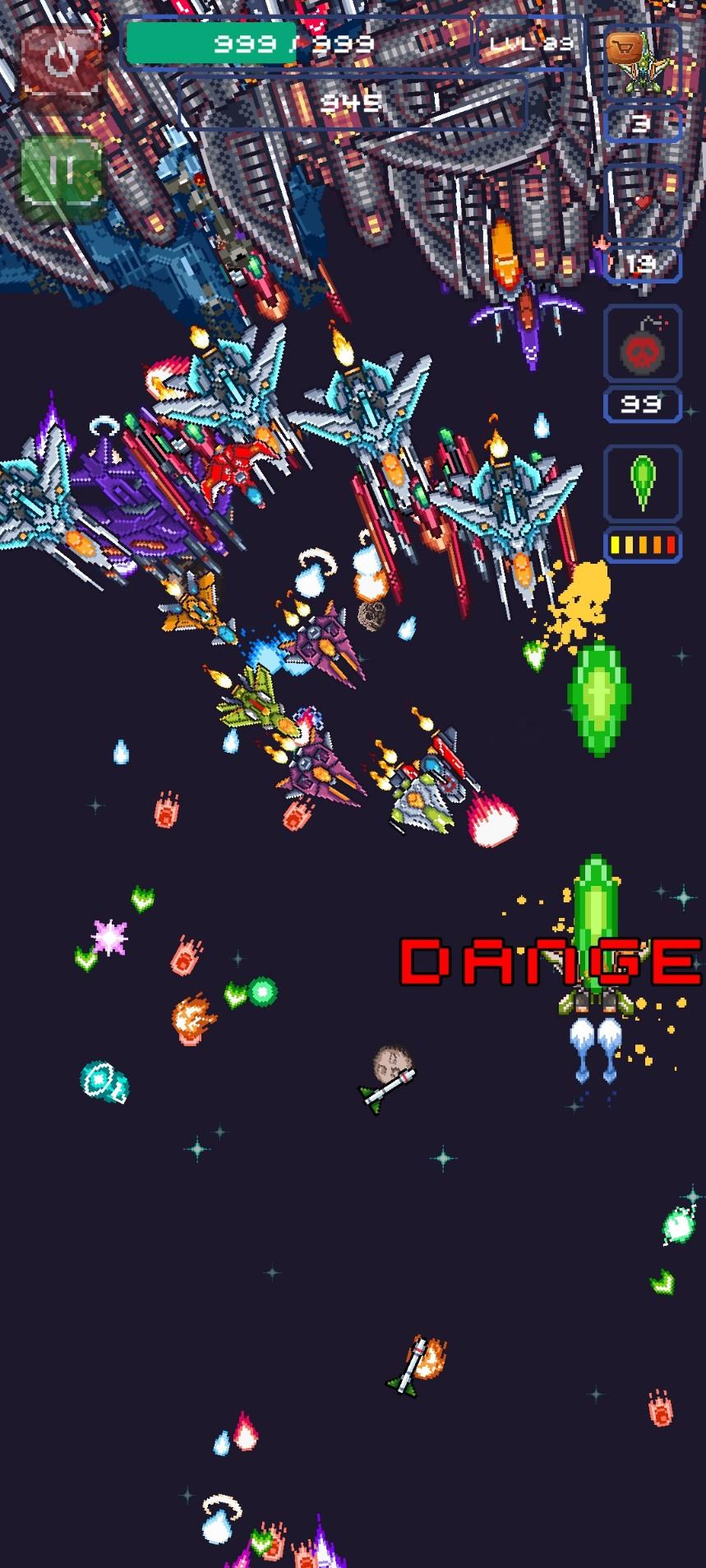 Evil Space Fighter ゲームのスクリーンショット