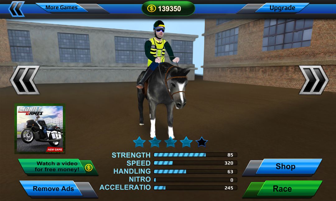 3D Police Horse Racing Extreme screenshot game