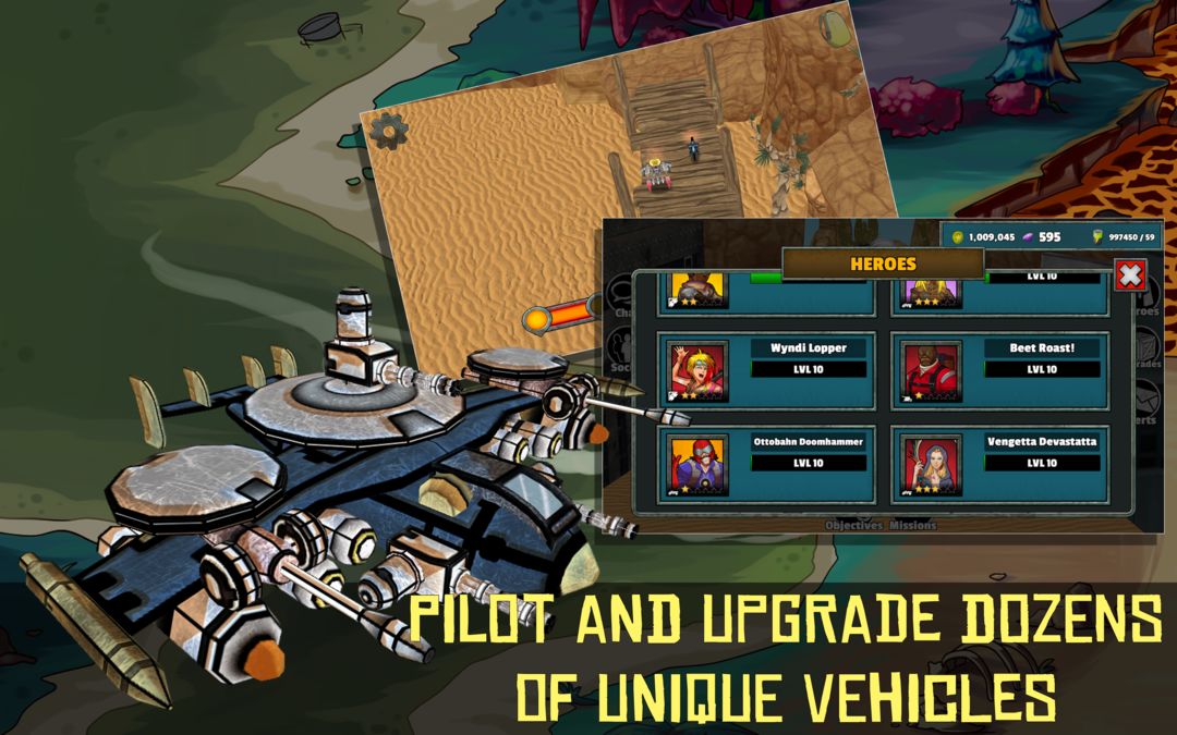 Screenshot of Wasteland Heroes - Boss Wars
