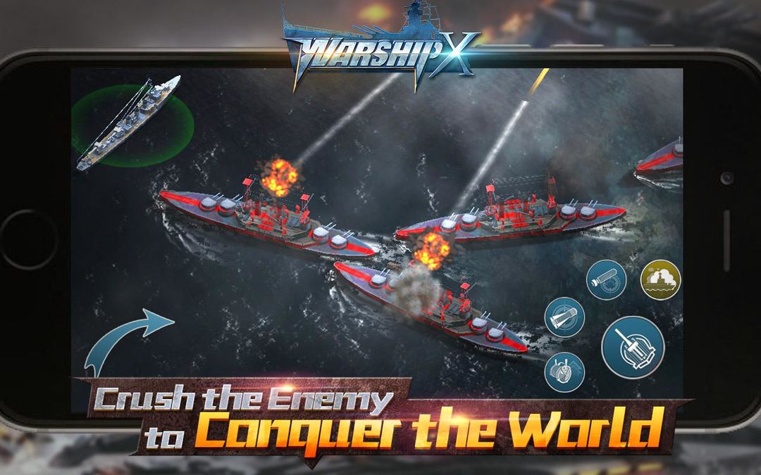 Warship X - Massive Naval Game ภาพหน้าจอเกม