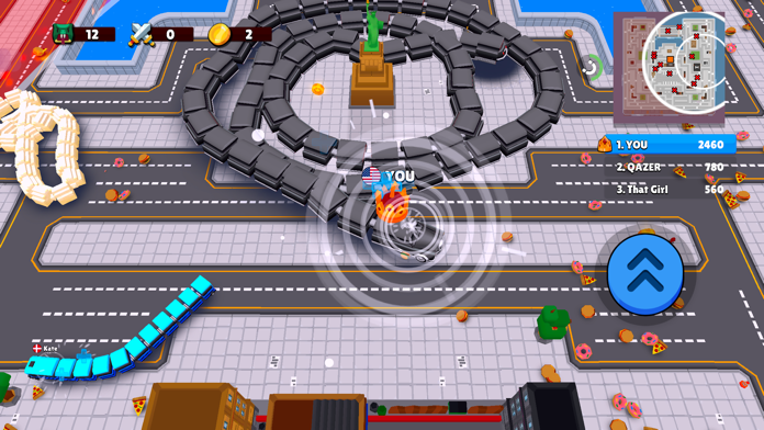 Cuplikan Layar Game Snake Wars: City Battle