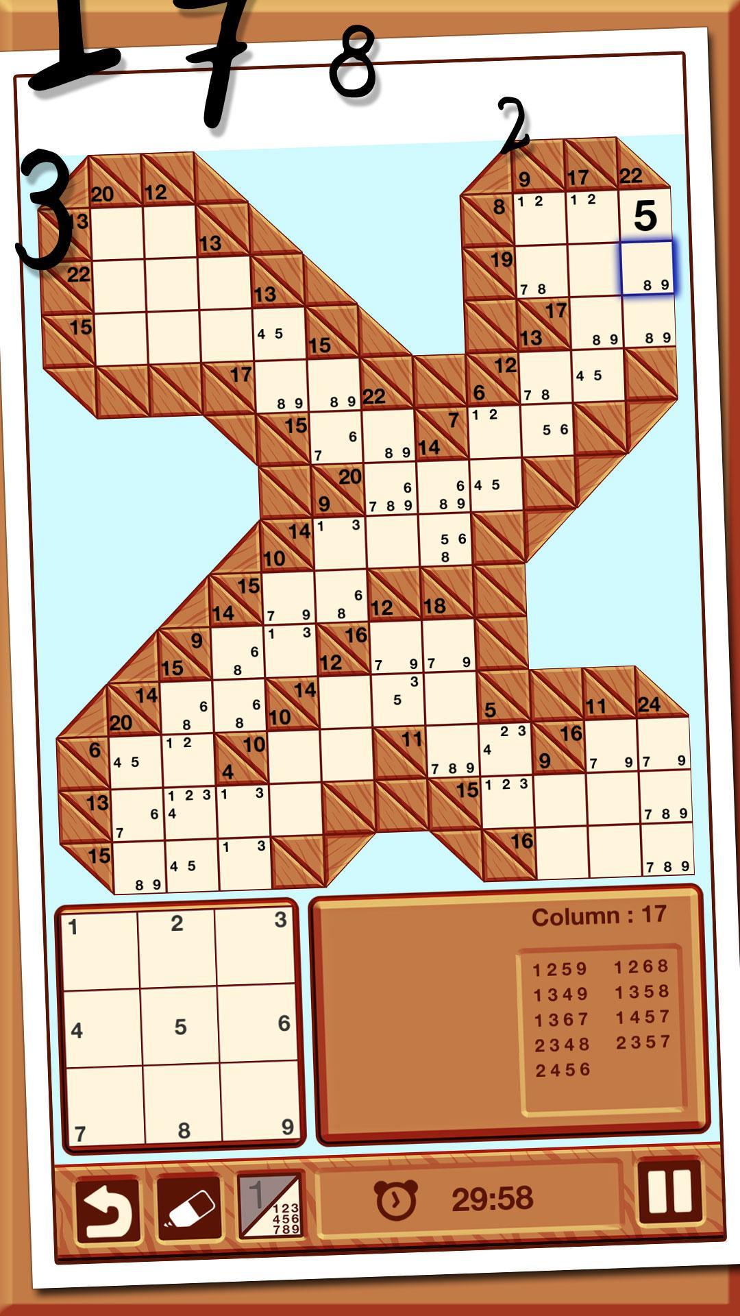 Kakuro Game Screenshot