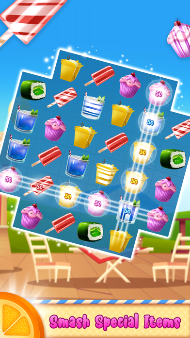 Cuplikan Layar Game Liz Food Crush 2