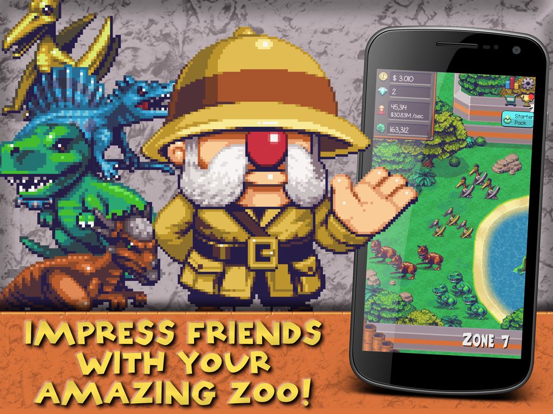 Idle Dino Zoo screenshot game