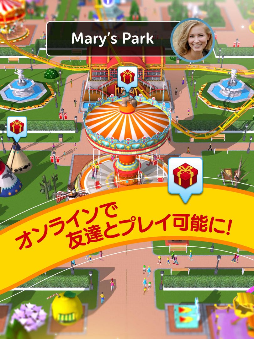 RollerCoaster Tycoon Touch 日本語版 ภาพหน้าจอเกม