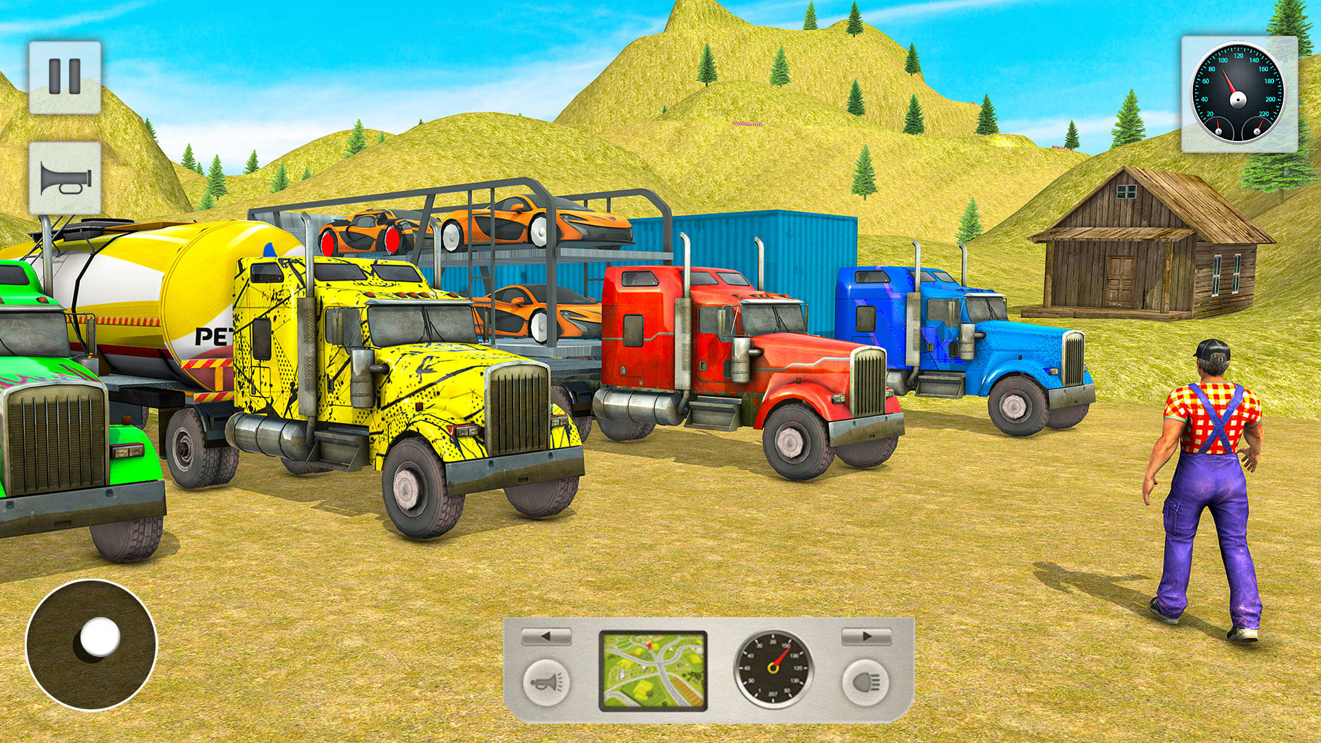 Captura de Tela do Jogo Heavy Cargo Truck Driving Sim