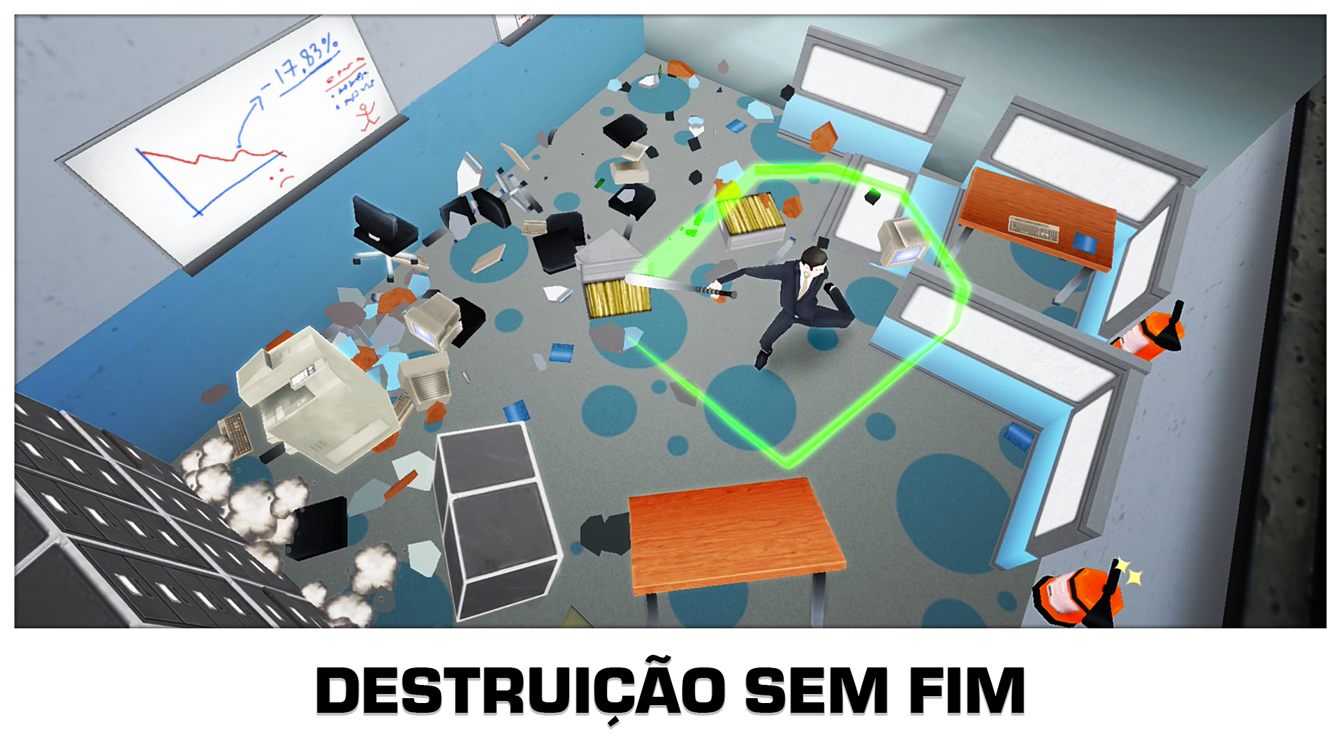 Captura de Tela do Jogo Super Smash the Office