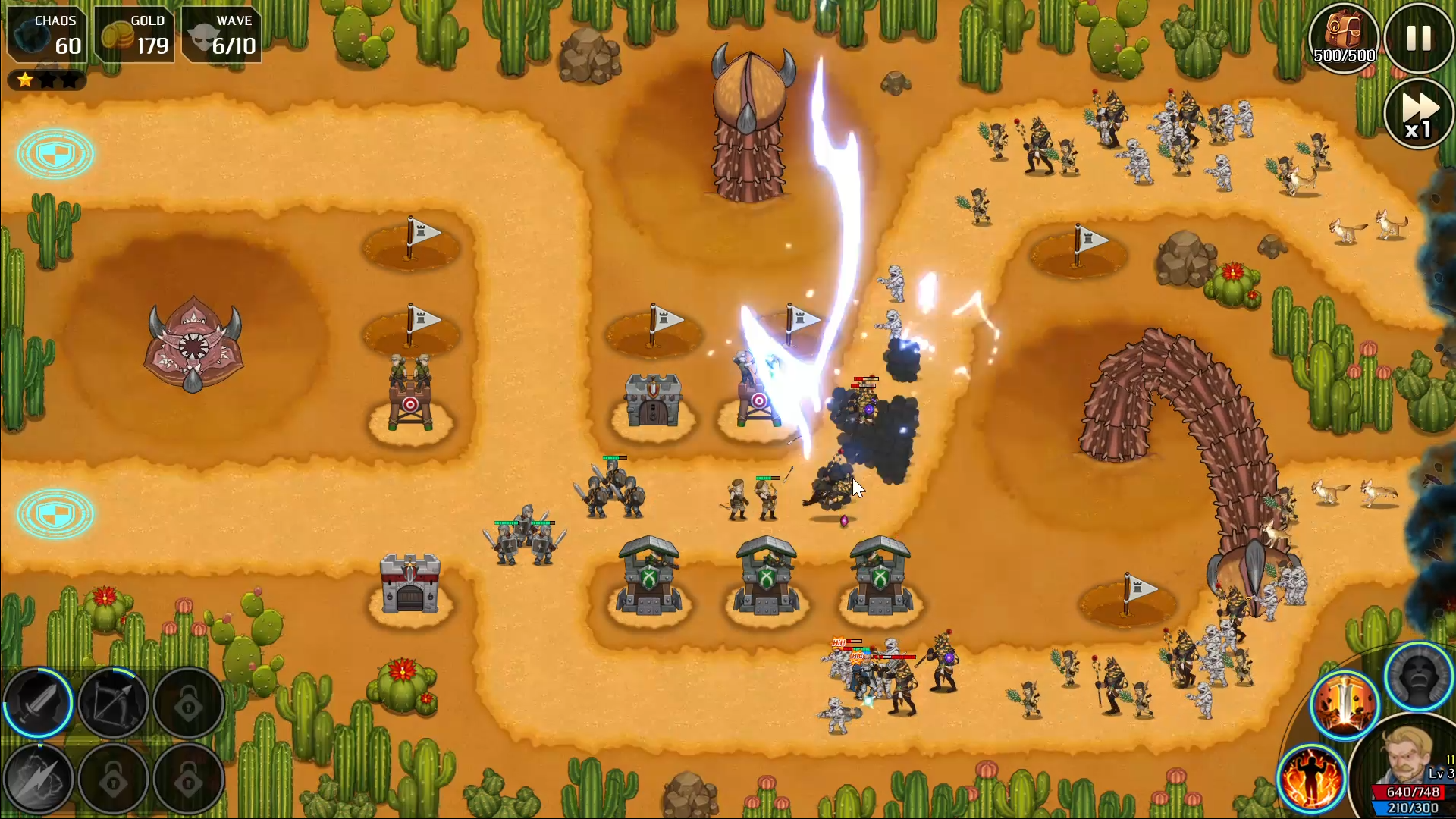 Chaos Rush (Tower Defense) Game Screenshot
