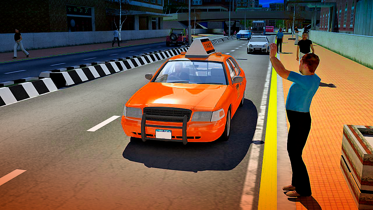 Captura de Tela do Jogo Taxi driver Simulator Advance