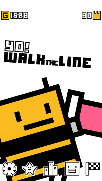 Yo! Walk the Line Game Screenshot