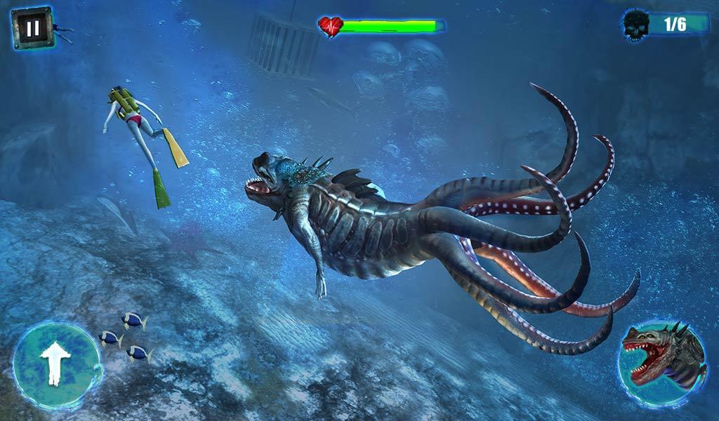 Sea Dragon Simulator 게임 스크린샷