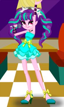 Dress Up Aria Blaze Game Screenshot
